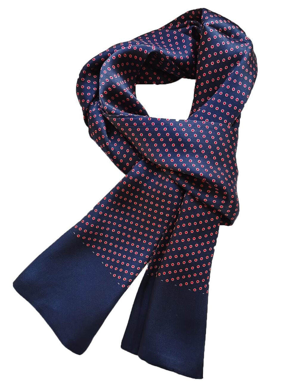 9402 100 Silk Scarf Double Layers Fashion Wrap Neckerchief Formal Business